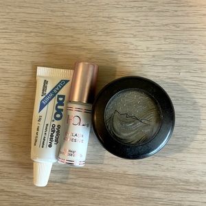 Mac eyeshadow and eyelash glue